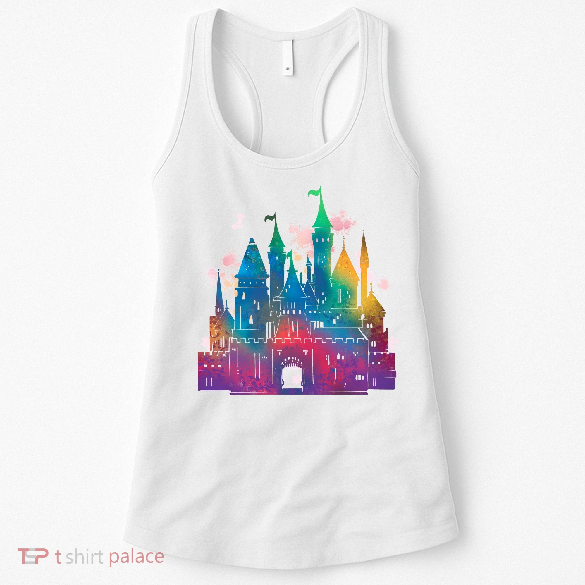 Rainbow Magical Castle Women's Tank Top