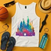 Rainbow Magical Castle Tank Top thumb 4
