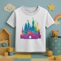Rainbow Magical Castle Toddler T-Shirt thumb 3