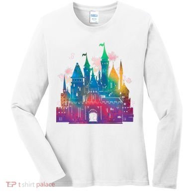 Rainbow Magical Castle Women's Long Sleeve Shirt