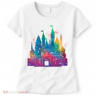 Rainbow Magical Castle Women's T-Shirt