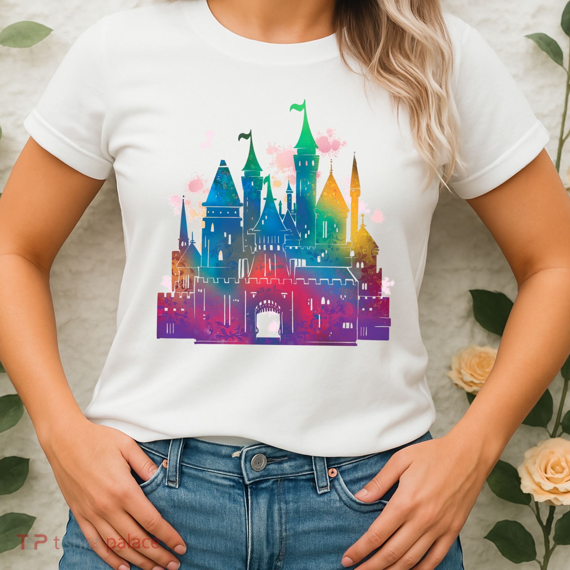 Rainbow Magical Castle Women's T-Shirt
