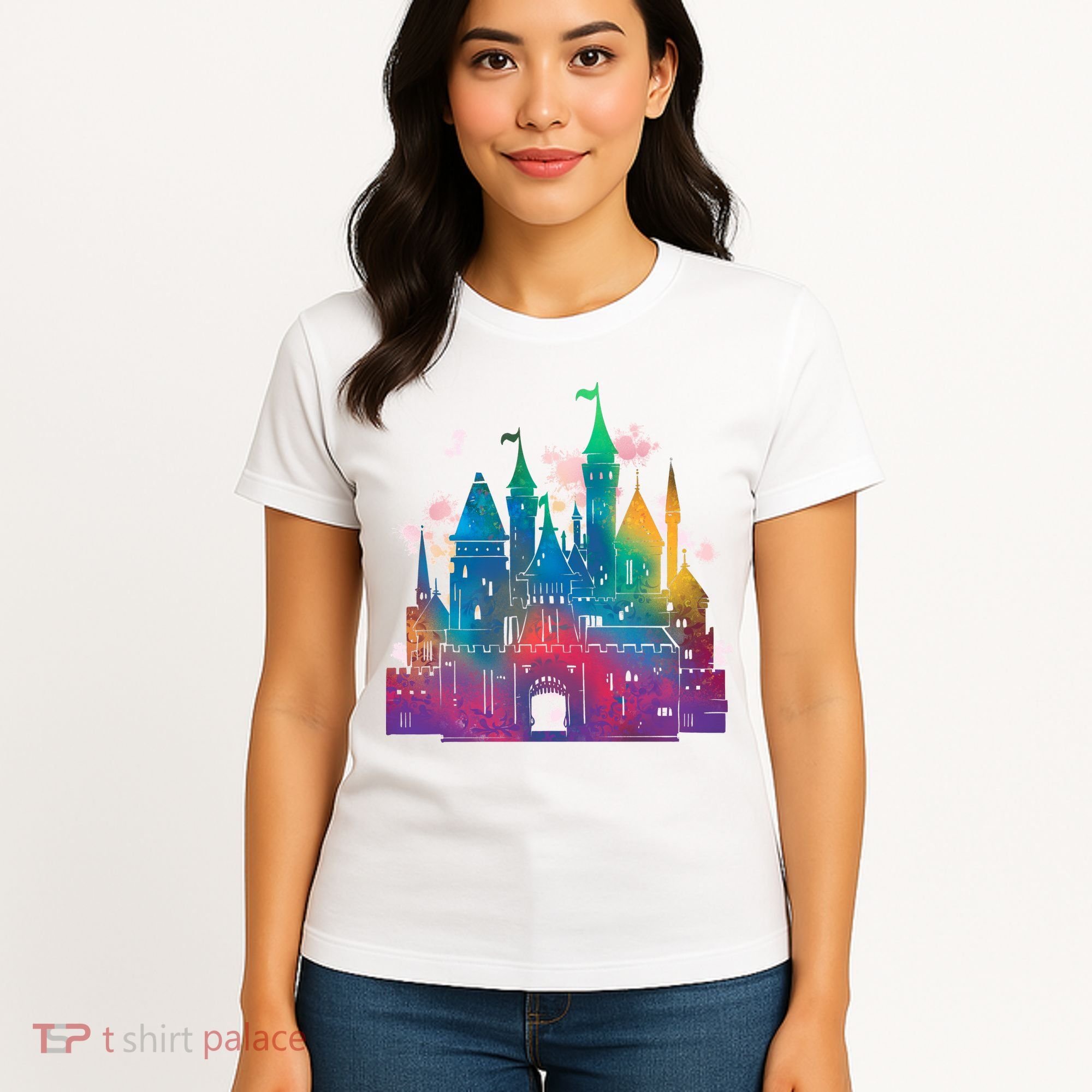 Rainbow Magical Castle Women's T-Shirt