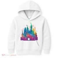 Rainbow Magical Castle Kids Hoodie thumb 0