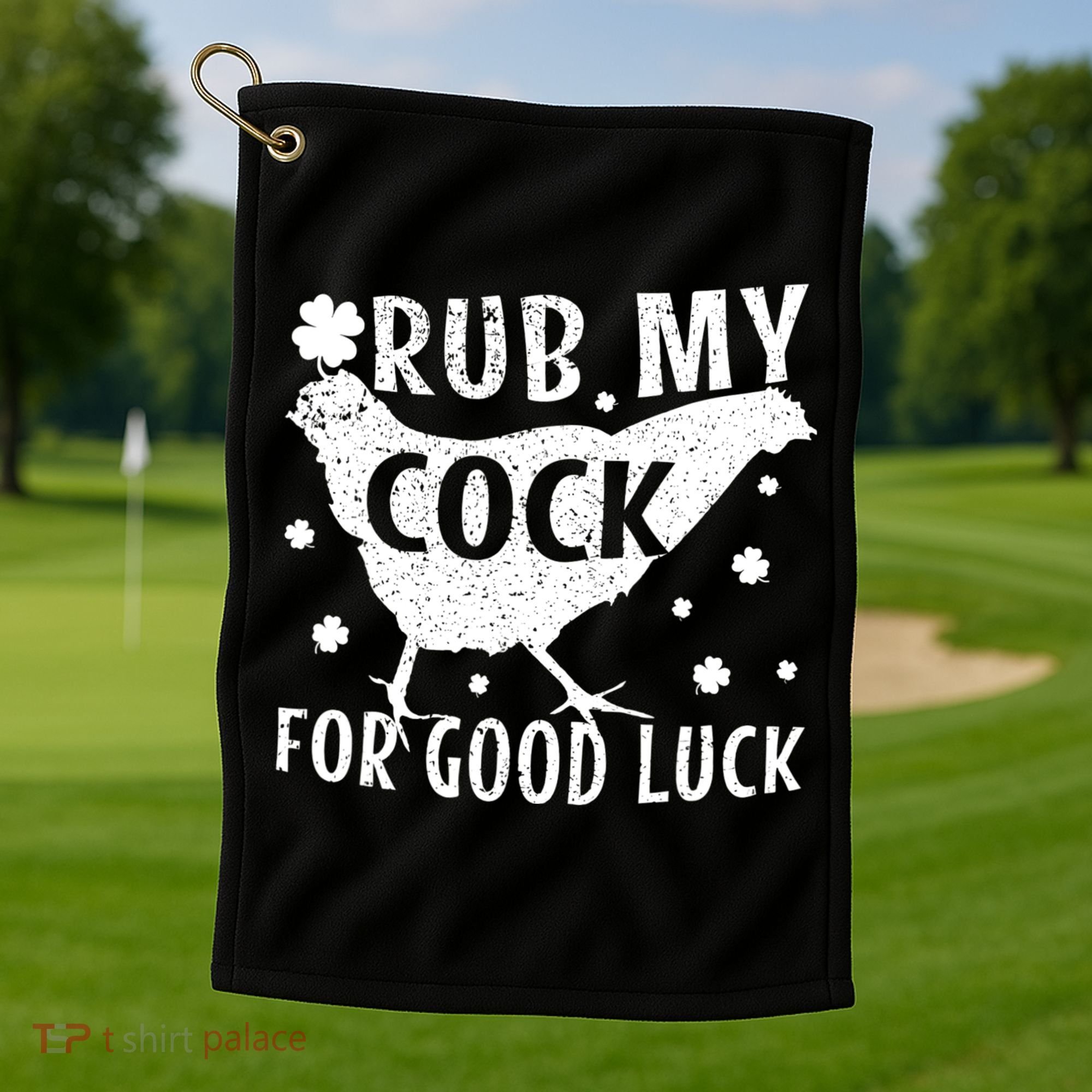 Rub My Cock For Good Luck Golf Towel
