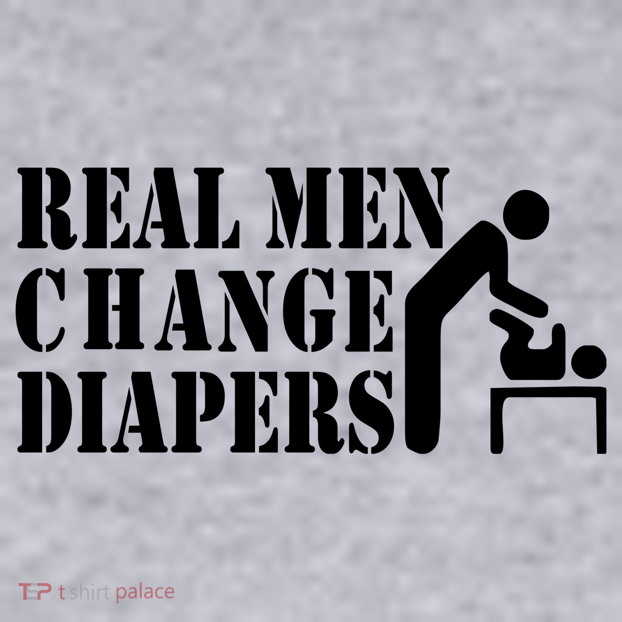 Real Men Change Diapers Women's Racerback Cropped Tank