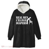 Real Men Change Diapers Hooded Wearable Blanket thumb 0