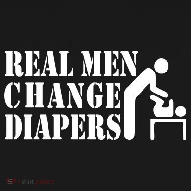 Real Men Change Diapers Hooded Wearable Blanket