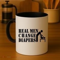 Real Men Change Diapers Coffee Mug thumb 4