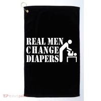 Real Men Change Diapers Golf Towel thumb 0