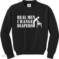 Real Men Change Diapers Kids Sweatshirt thumb 0