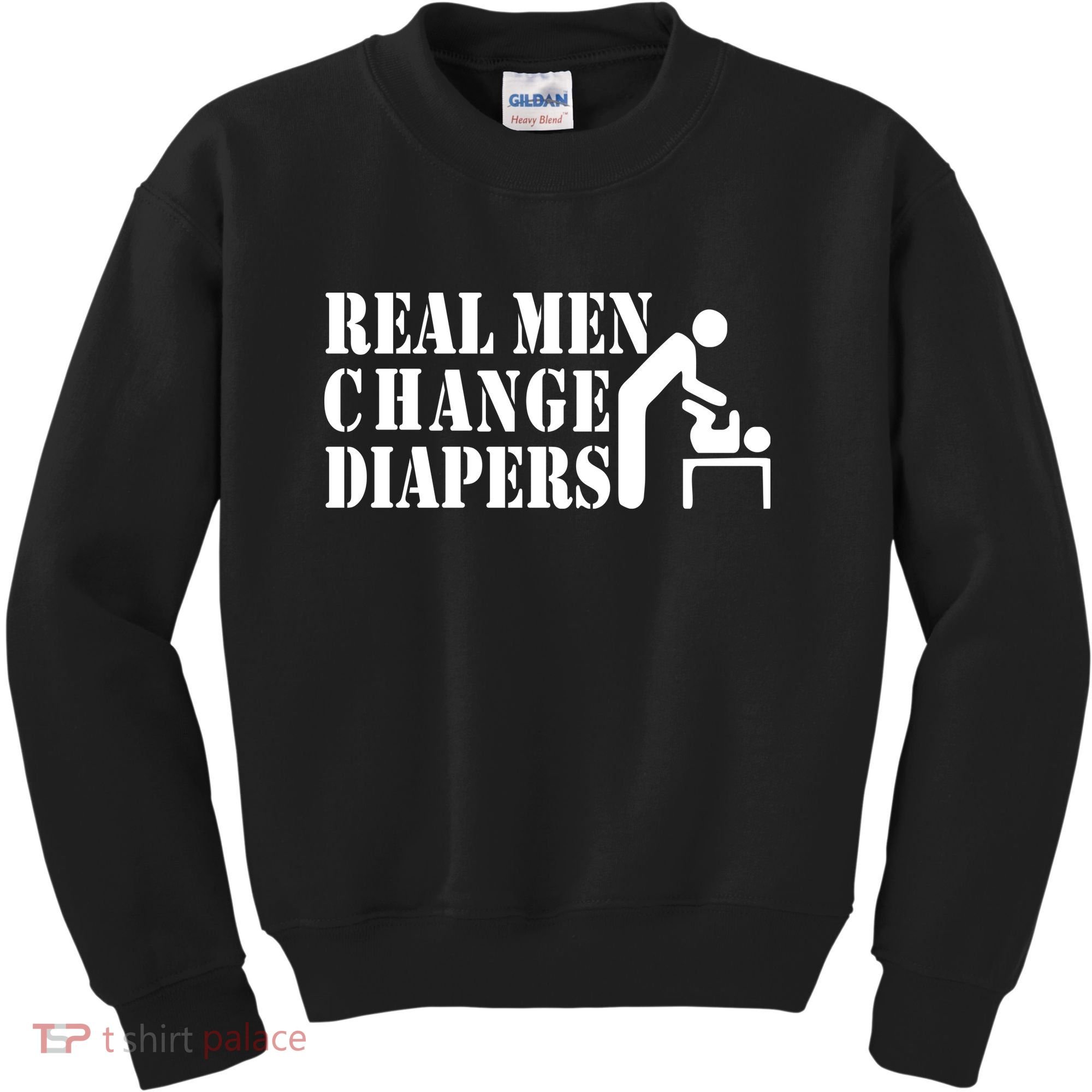 Real Men Change Diapers Kids Sweatshirt