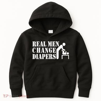 Real Men Change Diapers Kids Hoodie