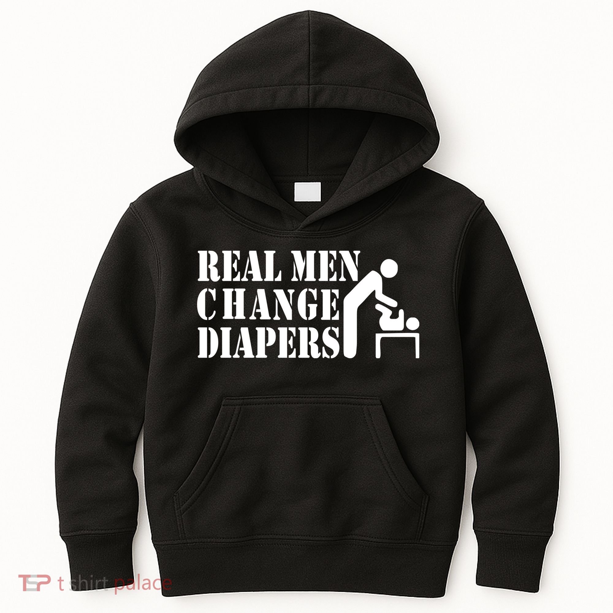 Real Men Change Diapers Kids Hoodie