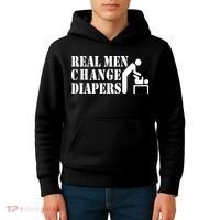 Real Men Change Diapers Kids Hoodie thumb 4