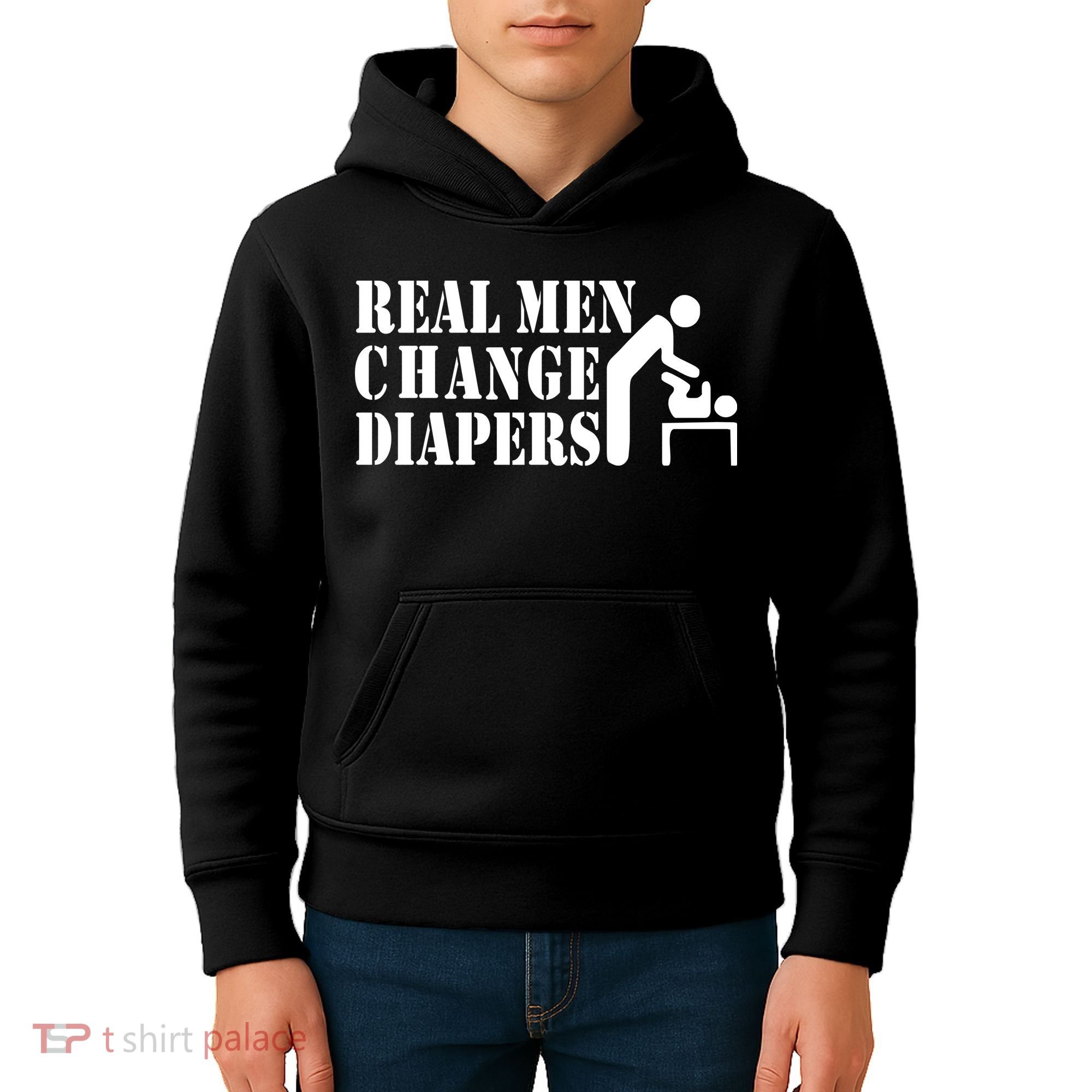 Real Men Change Diapers Kids Hoodie