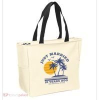 Romantic Matching Couples 10th Wedding Anniversary Tote Bag thumb 2