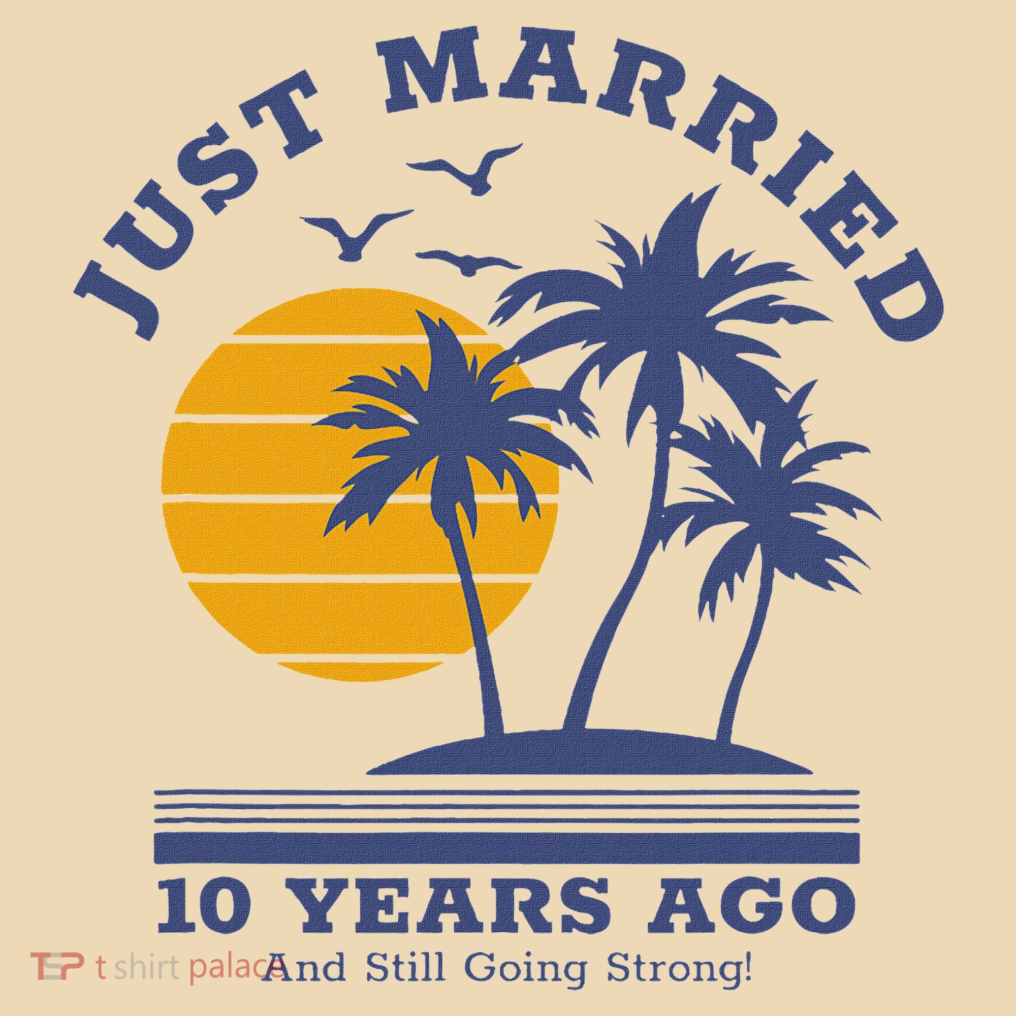 Romantic Matching Couples 10th Wedding Anniversary Tote Bag