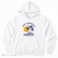 Romantic Matching Couples 10th Wedding Anniversary Hoodie thumb 0