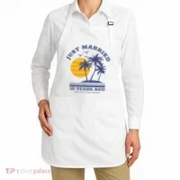 Romantic Matching Couples 10th Wedding Anniversary Apron thumb 2