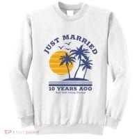 Romantic Matching Couples 10th Wedding Anniversary Sweatshirt thumb 0