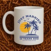 Romantic Matching Couples 10th Wedding Anniversary Coffee Mug thumb 2