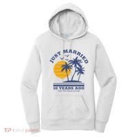 Romantic Matching Couples 10th Wedding Anniversary Women's Hoodie thumb 0