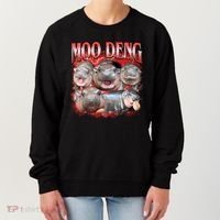 Red Moo Deng Meme Hippo Women's Sweatshirt thumb 0