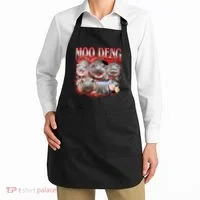Red Moo Deng Meme Hippo Apron thumb 2