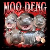 Red Moo Deng Meme Hippo Coffee Mug thumb 5