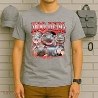 Red Moo Deng Meme Hippo T-Shirt thumb 6