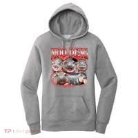 Red Moo Deng Meme Hippo Women's Hoodie thumb 0