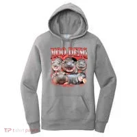 Red Moo Deng Meme Hippo Women's Hoodie thumb 0