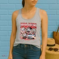 Red Moo Deng Meme Hippo Women's Tank Top thumb 2