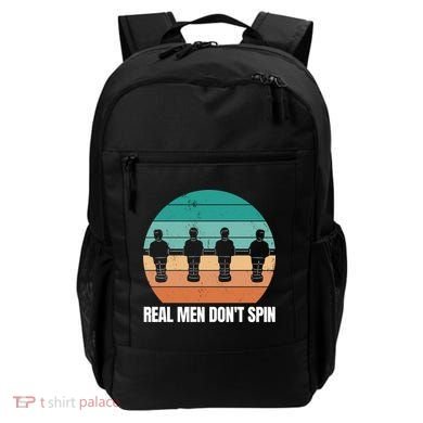 Real Men Don't Spin Table Soccer Foosball Backpack