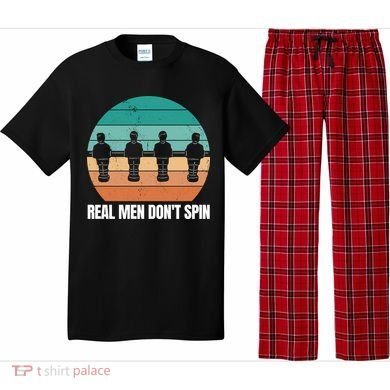 Real Men Don't Spin Table Soccer Foosball Pajama Set