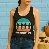 Real Men Don't Spin Table Soccer Foosball Women's Tank Top thumb 2