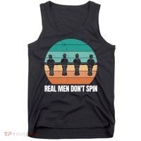 Real Men Don't Spin Table Soccer Foosball Tank Top thumb 0