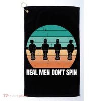 Real Men Don't Spin Table Soccer Foosball Golf Towel thumb 0