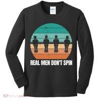 Real Men Don't Spin Table Soccer Foosball Kids Long Sleeve Shirt thumb 0