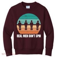 Real Men Don't Spin Table Soccer Foosball Kids Sweatshirt thumb 0
