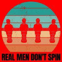 Real Men Don't Spin Table Soccer Foosball Santa Hat thumb 1