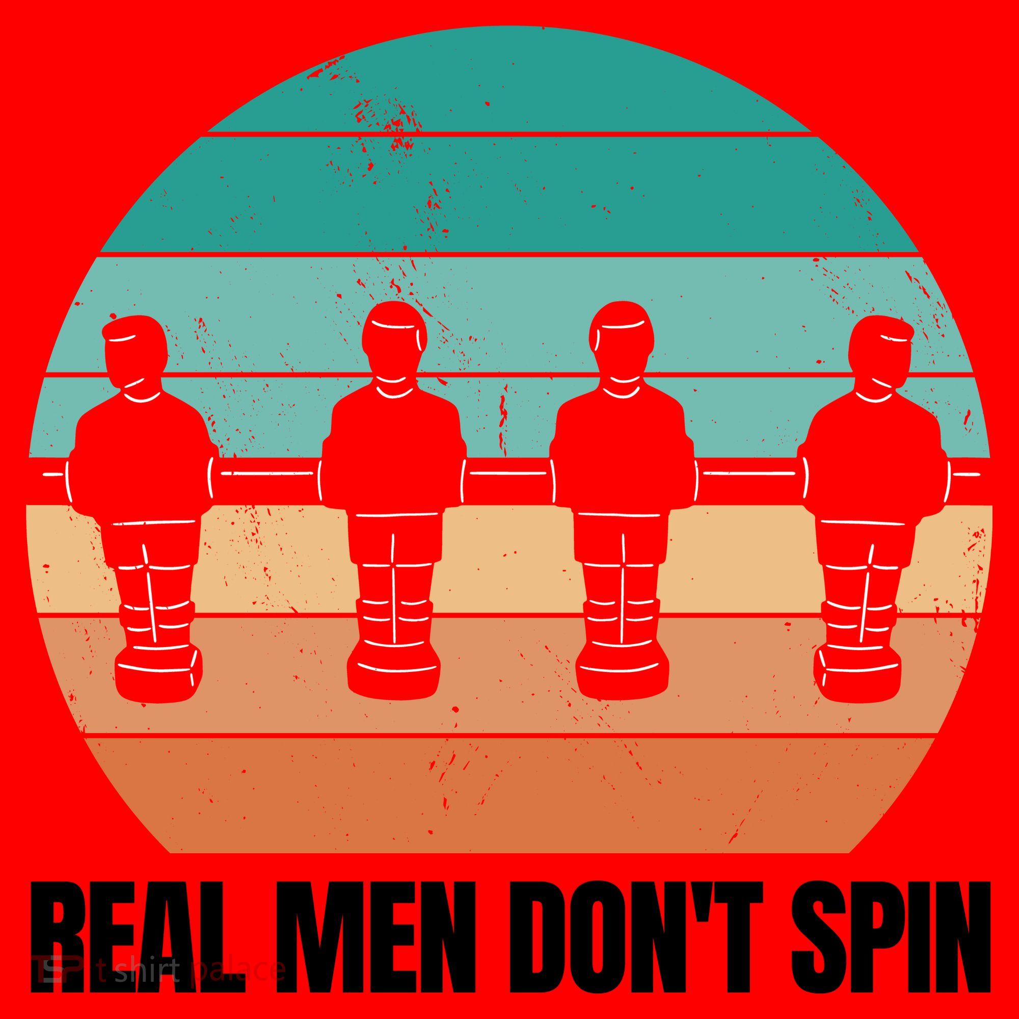 Real Men Don't Spin Table Soccer Foosball Santa Hat