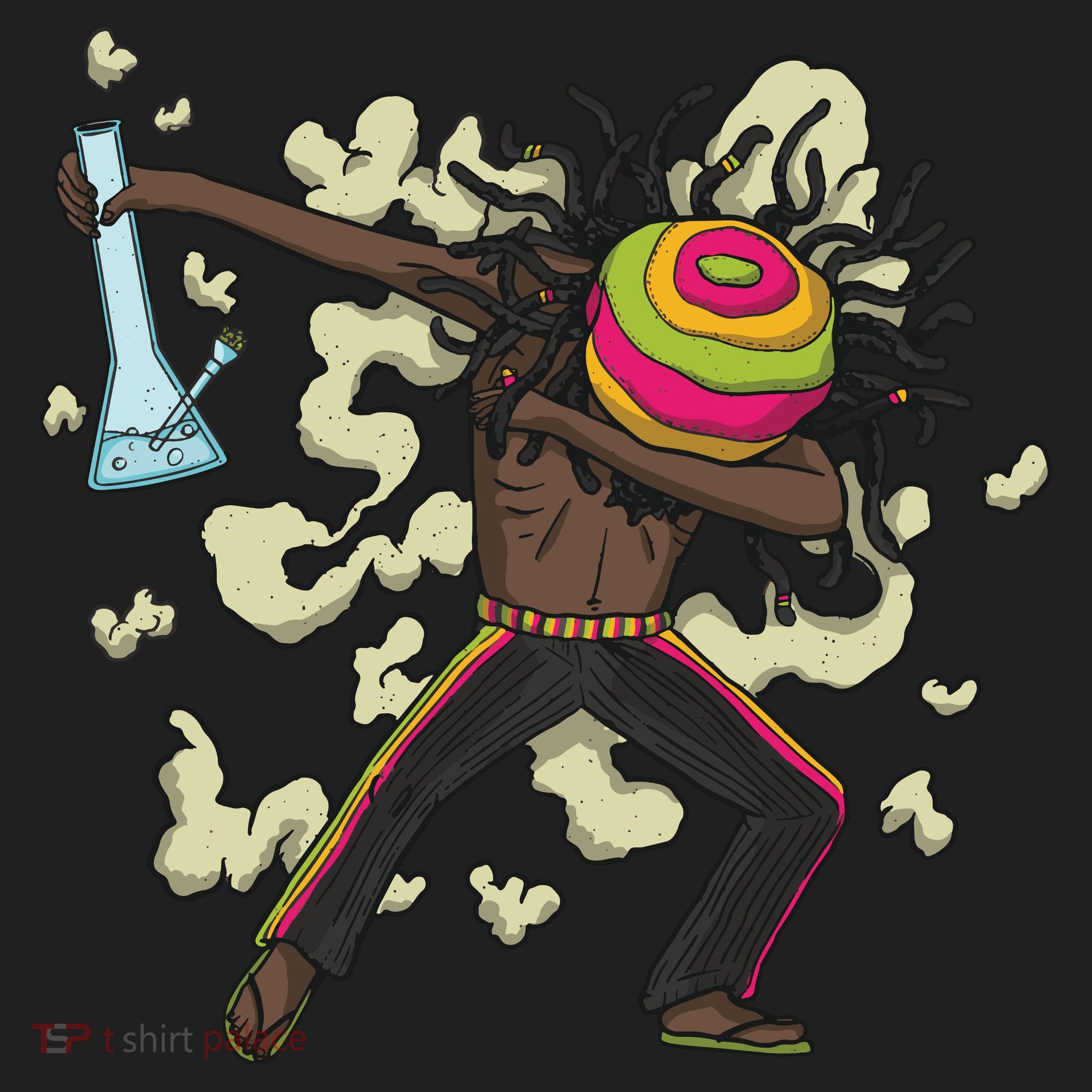 Rasta Man Dabbing Women's Sweatshirt