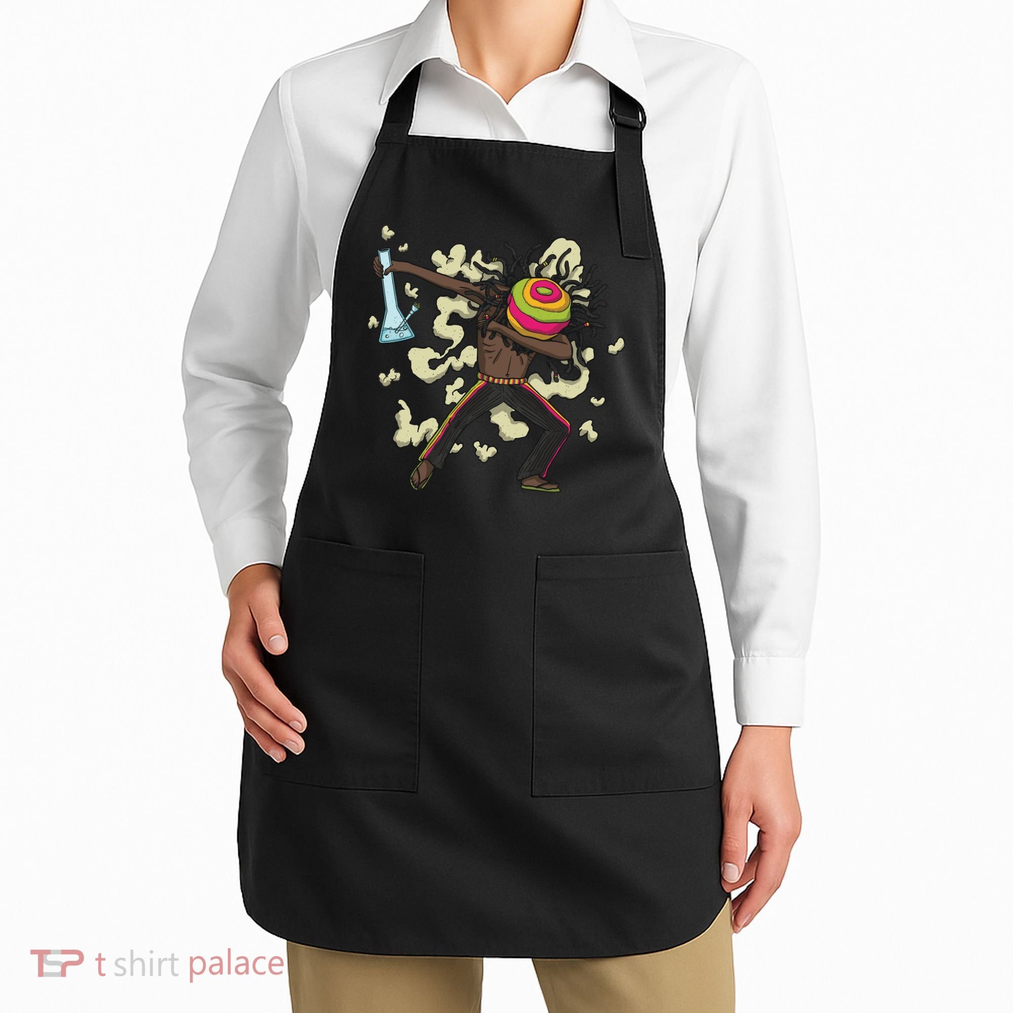Rasta Man Dabbing Apron