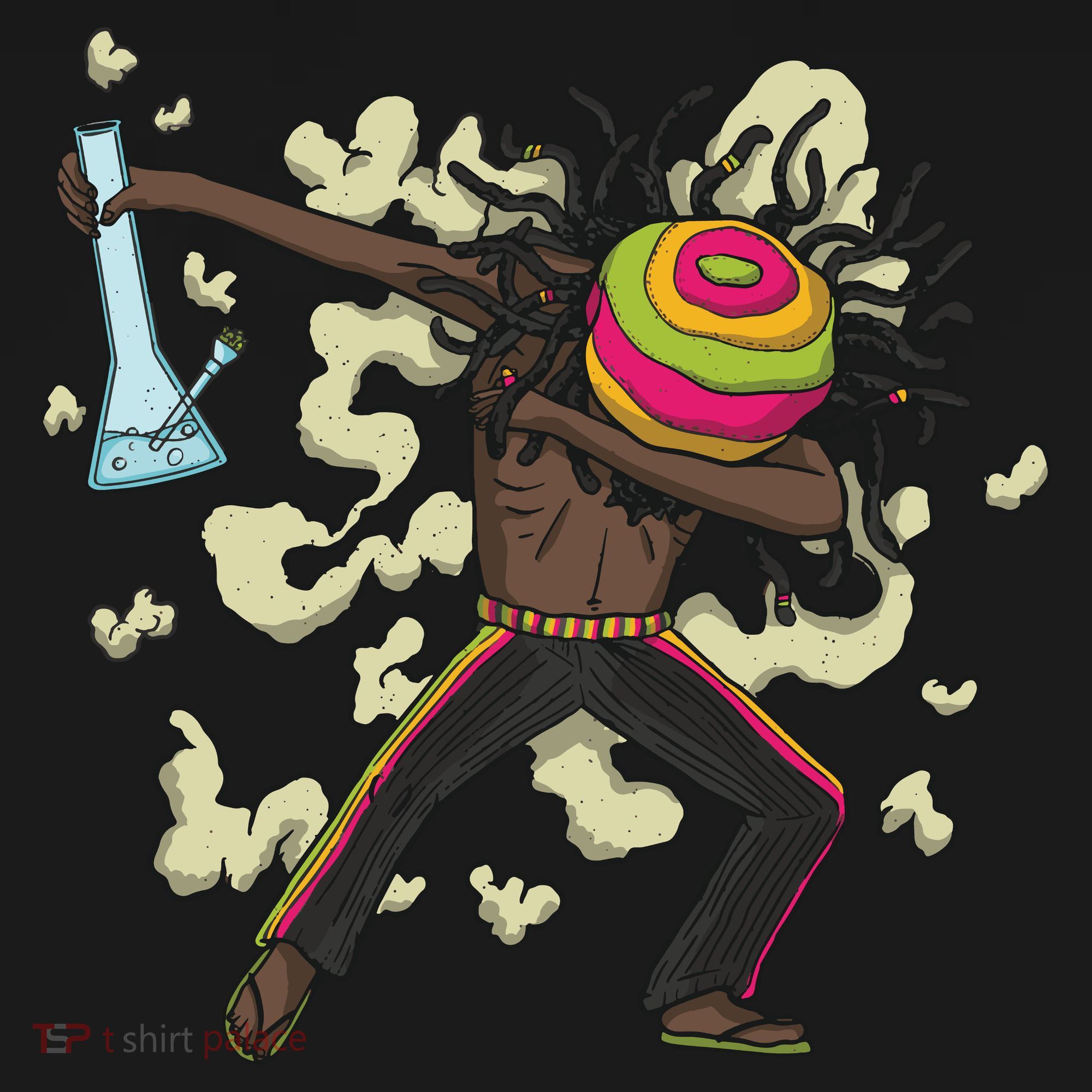 Rasta Man Dabbing Bucket Hat