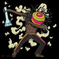 Rasta Man Dabbing Women's Hoodie thumb 2