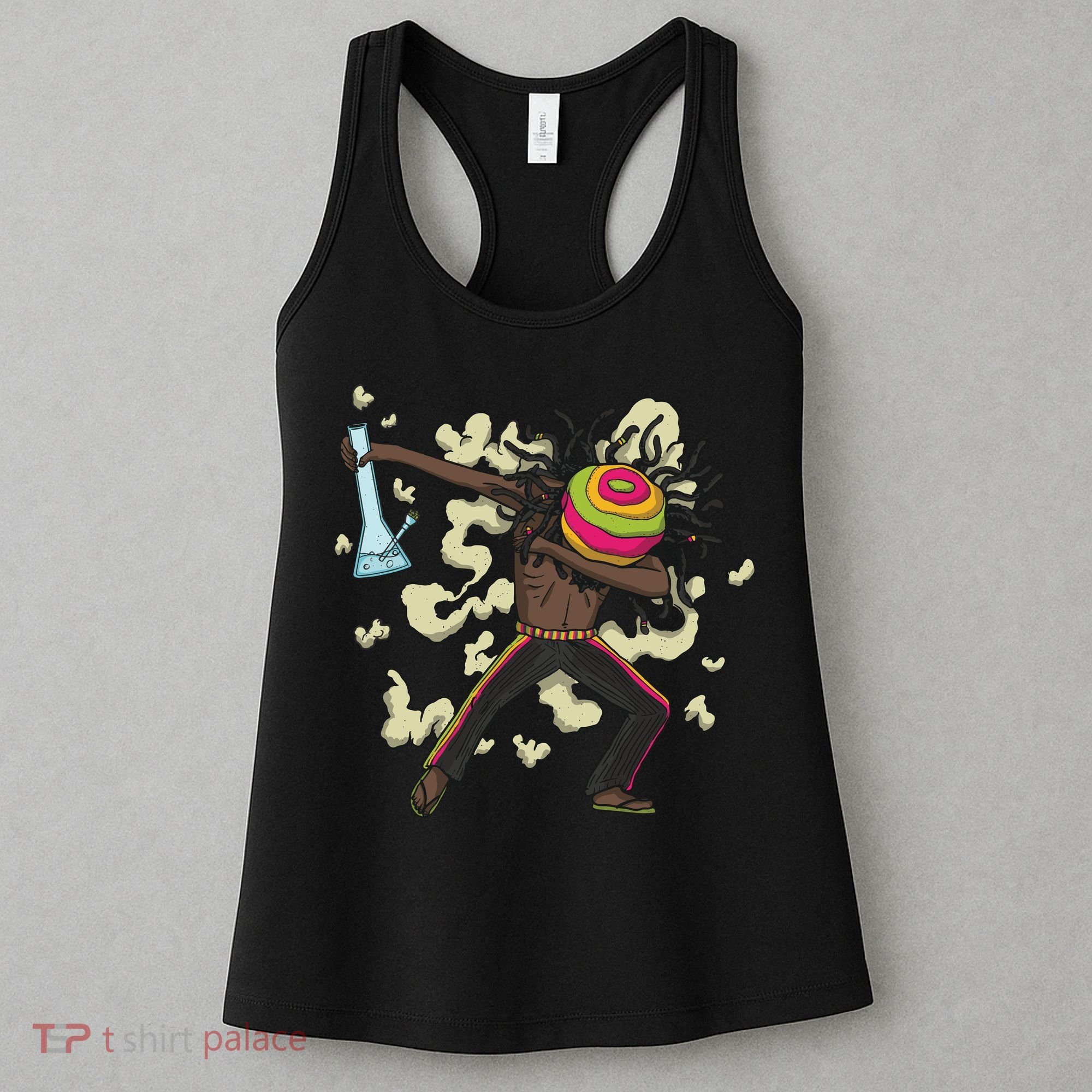 Rasta Man Dabbing Women's Tank Top