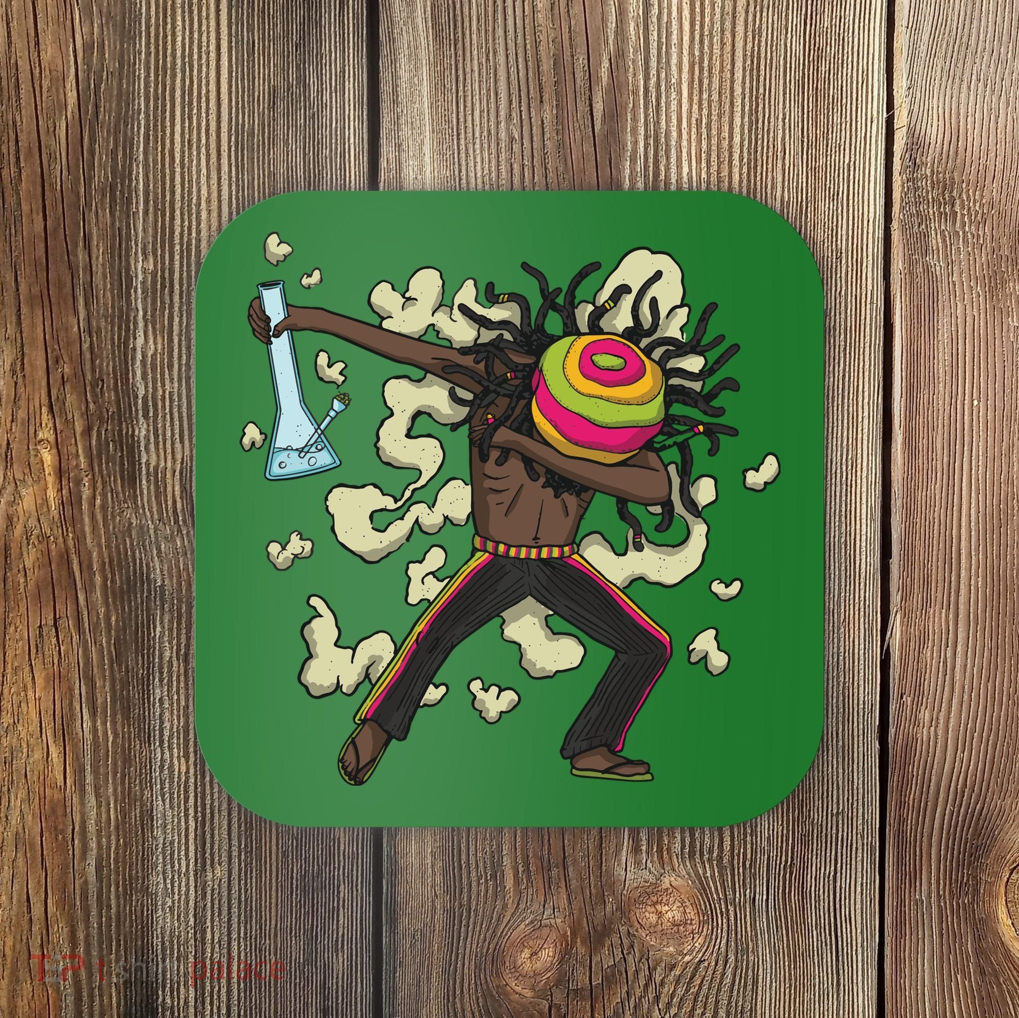 Rasta Man Dabbing Coaster