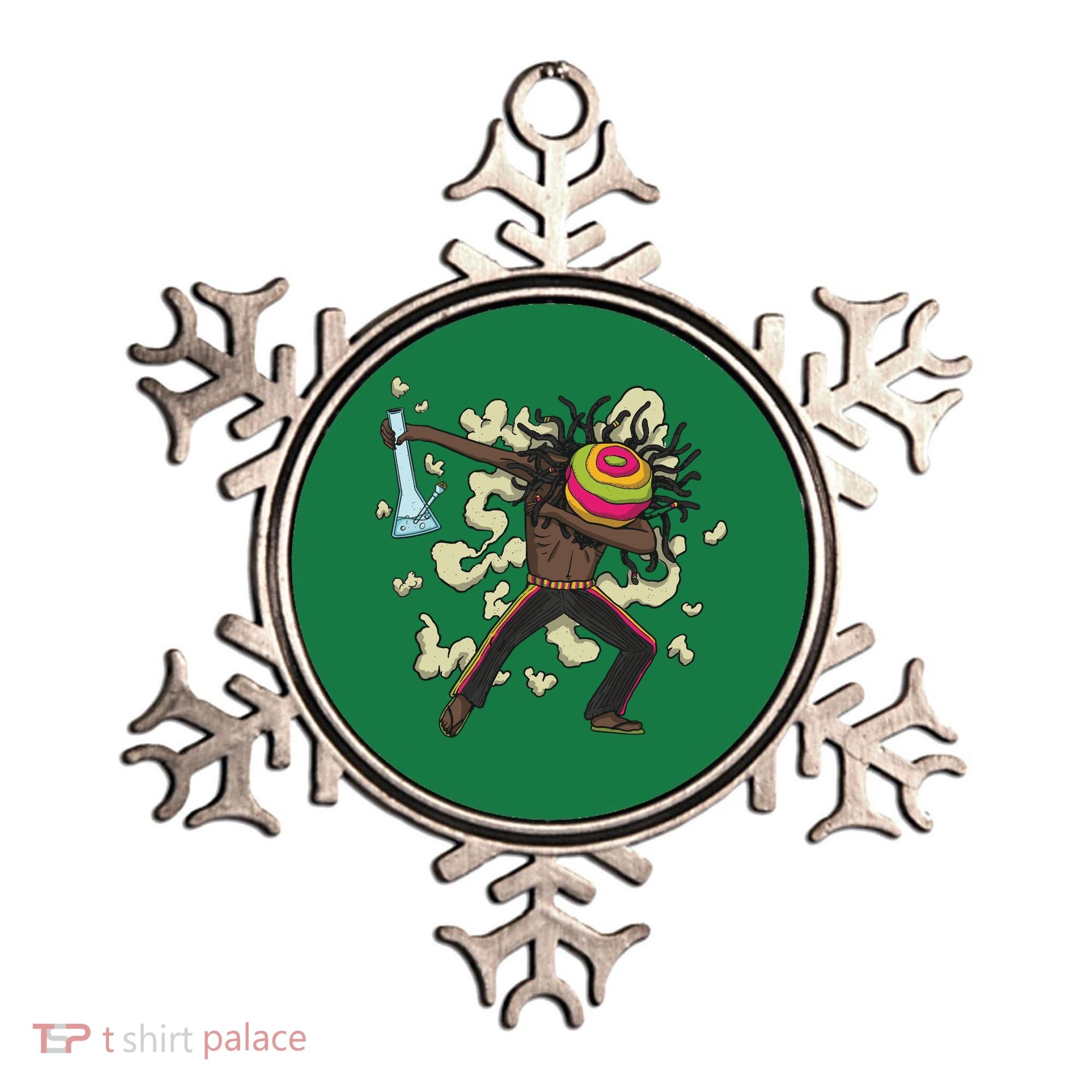 Rasta Man Dabbing Ornament